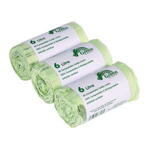 Sacs poubelle biodégradables en amidon de maïs écologiques, nouveaux sacs poubelle en plastique pour déchets de cuisine étanches - Product Image 5