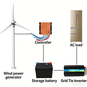 Generador de Imán sin Núcleo de 800W, Eje Vertical, Baja Velocidad de Arranque, Alta Eficiencia - Product Image 4