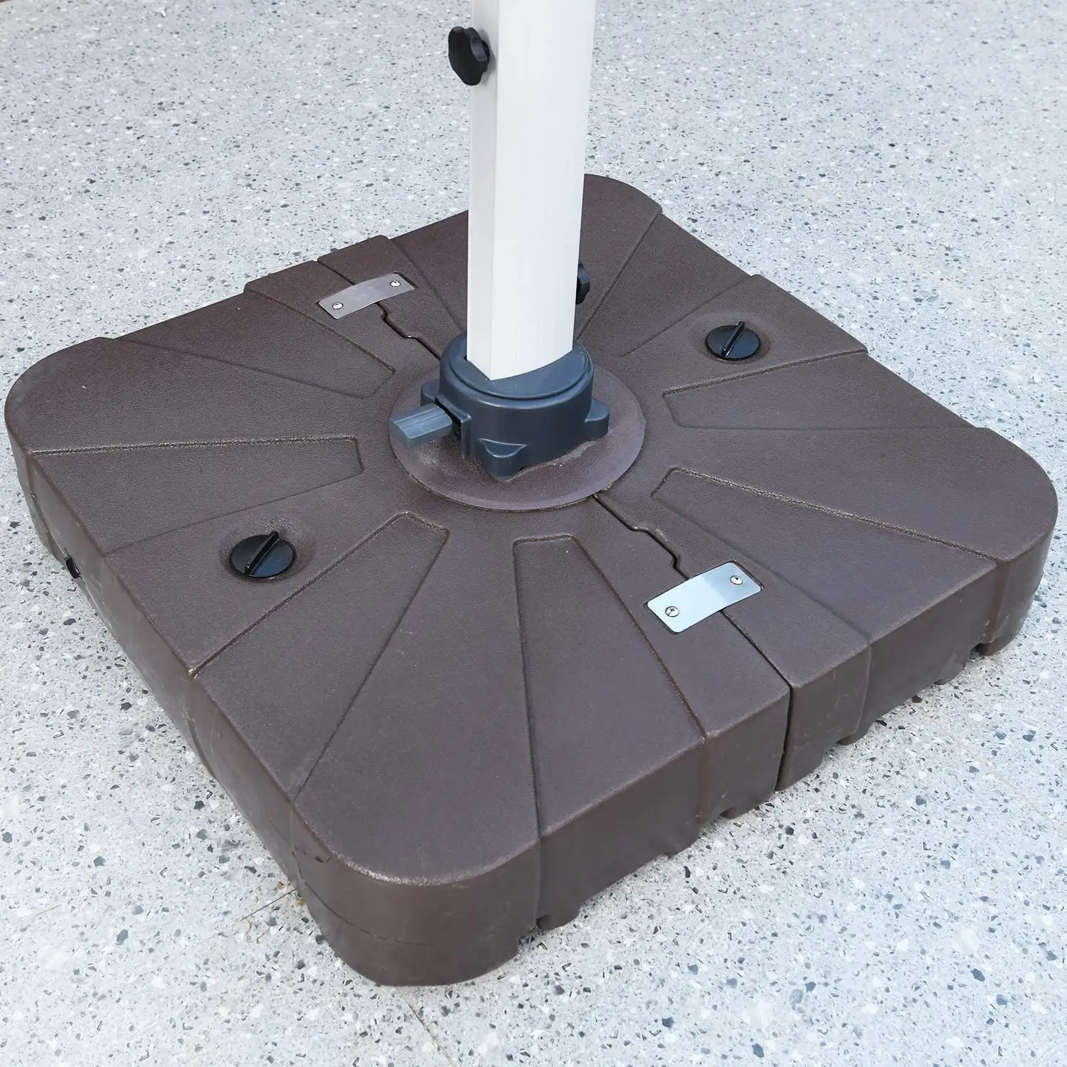 china oem patio umbrella bases China Factory Patio Cantilever Umbrella Base Outdoor Offset Umbrella Stand  with Wheels Grey| Alibaba.com