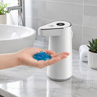 Distributeur de savon électrique automatique mural portable, alimentation par batterie USB, capteur sans contact pour usage domestique, hôtelier et extérieur