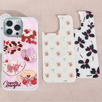 Coque de téléphone à panneau arrière magnétique remplaçable pour Iphone17/17pro/17promax/17air avec le chapeau moderne coloré de dorure