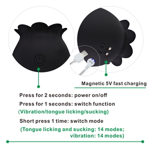 Vibrateur télécommandé pour stimulation clitoridienne, stimulateur de clitoris, suceur de tétons vibrant, masturbateur oral, vibrateur rose - Product Image 3