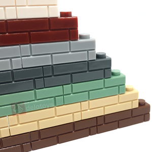 DELO (8 Colores) Bloques de Construcción de Plástico para Pared, Ladrillo Modificado 1*4 con Perfil de Mampostería, Accesorio Profesional para Pedidos OEM (15533) - Product Image 4