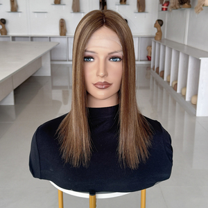 ท็อปเปอร์ผมแท้ธรรมชาติจากยุโรป เกรดเวอร์จิ้น เรมี ขนาด 6"x6.5" ฐานไหม ติดคลิป สำหรับผู้หญิง - Product Image 4