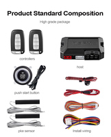 SPY Prêt à expédier GFOOM X5 Système d'alarme de voiture Pke avec démarrage à bouton-poussoir et entrée sans clé pour Camry Corolla Rav4 2011