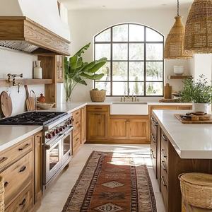 CBMmart пользовательские роскошные кухонные шкафы островная деревянная мебель роскошный стиль кухонный шкаф - Product Image 6