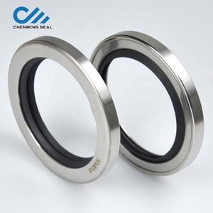 Selo de óleo labial 60*80*8 ptfe, com caixa de aço inoxidável, único lábio e parafuso duplo, compressor de ar, peças de reposição - Product Image 3