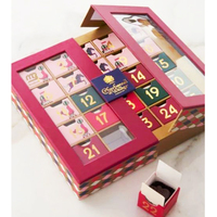Boîte de calendrier de l'avent de Noël de luxe avec logo personnalisé, boîte en carton, calendrier du Ramadan, boîte à chocolat, boîte à bonbons, distributeur de bonbons