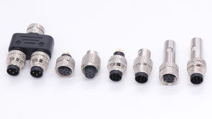 B D コーディング 3 4 5 6 8 12 ピン プラグ ソケット M8 メス オス 銅製 成形 IP67 防水 ネジ端子 自動車用 CE コネクタ - Product Image 3