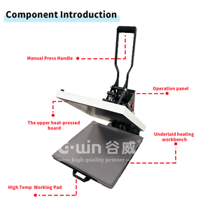 Máquina de prensado térmico para impresión de camisetas, tamaño 38*38 cm, para pequeños negocios. - Product Image 3