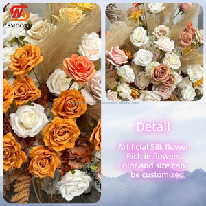 Juego de Bolas de Flores de Pampas de Tacto Real Personalizadas SMOOTH, Centro de Mesa de Bolas de Flores Artificiales de Seda para Decoración de Eventos - Product Image 4