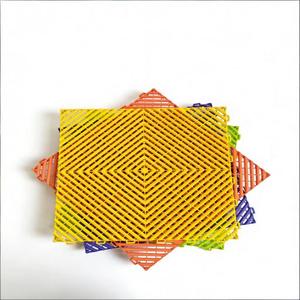 Dalles de sol carrées en polypropylène (PP) multi-usages, antidérapantes, imperméables et résistantes à l'usure, à emboîtement rapide, pour salle de bain et <span class=keywords><strong>garage</strong></span> - Product Image 2