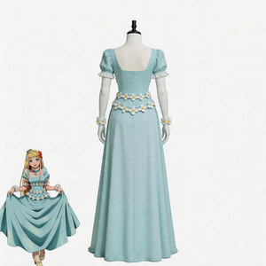 Disfraz de Cosplay de Renner Overlord Golden Princess Lana, Vestido Largo Floral Azul Claro, Disfraz de Anime para Mujer - Product Image 3