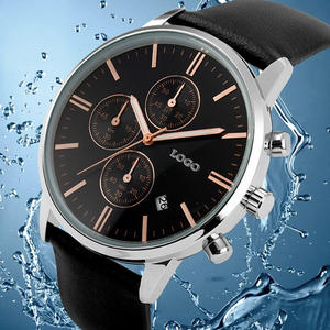 Montres à quartz pour hommes de luxe de nouvelle marque 42 mm, étanches, en cuir véritable, montres-bracelets tendance - Product Image 5