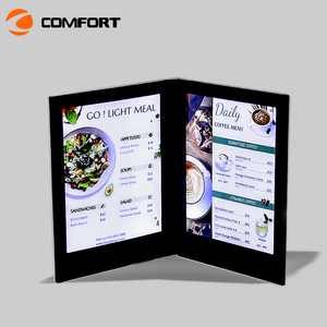 Copertina Menu Illuminata a LED per Ristoranti, Libro Menu in Pelle a Doppia Pagina con Illuminazione <span class=keywords><strong>e</strong></span> Ricarica USB per Bar, Hotel, Fast Food - Product Image 5