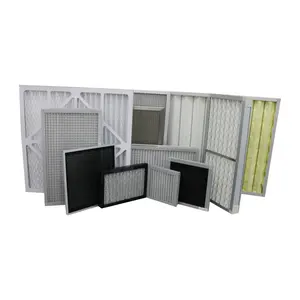 Industrial G4 F5 F6 F7 F8 F9 H13 H14, Filter karbon aktif Panel lipit Mini untuk pendingin udara rumah 20x20x1 Filter udara