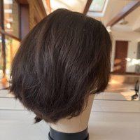 Perruque courte bob noire naturelle 13x4 avec dentelle frontale, 100% cheveux humains vierges brésiliens, pré-épilée, sans colle, pour femme