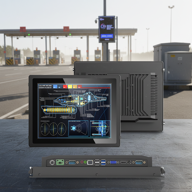 Industrial Waterproof Panel PC 12 15 15.6 21.5 Inch All in One Embedded VESA Mount IP65 Capacitive Resistive Touchscreen