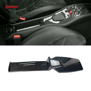 Pièces intérieures de voiture de qualité supérieure en fibre de carbone sèche, style OEM, panneau de rangement de la console centrale pour kit intérieur Ferrari 458 - Product Image 2