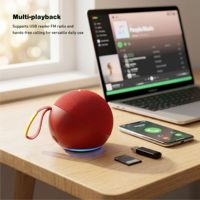 Altavoz Bluetooth Inalámbrico Portátil con Reproductor de Música USB, Radio FM y Luz LED RGB con Logotipo Personalizado
