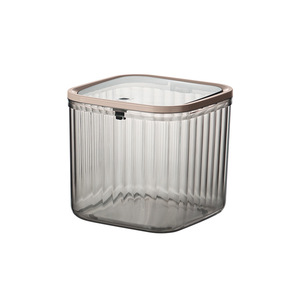 Desktop Trash Can Rectangular With Lid Mini Wastebasket For Home Office Desk Use - Product Image 5