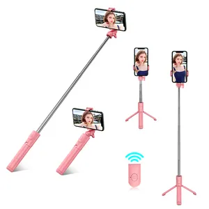 Flexible Portable New Selfie Stick Tripod With Remote For Mobile Selfie Camera Live Streaming Mini Mono-pod