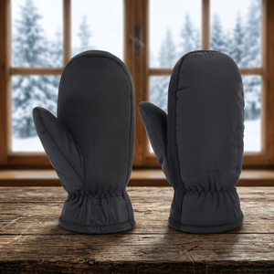 Guantes Térmicos de Invierno para Esquí, Ciclismo, Pesca y Deportes al Aire Libre, Negros, de Poliéster, Largos hasta la Muñeca, Estilo Casual, Resistentes al Frío y al Viento - Product Image 4