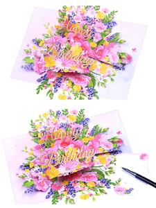 การ์ดอวยพรวันเกิดแบบป๊อปอัปกระดาษ3D พร้อมซองอุปกรณ์สำหรับงานเลี้ยงฉลองวันเกิด - Product Image 3