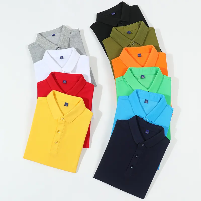 T-shirt Polo 100% coton de haute qualité pour hommes et femmes, Logo personnalisé imprimé, bon marché, 100%