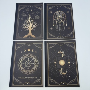 Cuaderno de Encuadernación con Pegamento Mágico B5 Astrology, Cartulina Blanca, Recubrimiento Mate, Rueda de la Fortuna, Cuaderno con Diseño de Cielo Estrellado para Estudiantes - Product Image 2