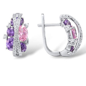 Orecchini a polsino a doppio strato a forma di X rosa per donna, accessori per l'orecchio semplici e alla moda per l'uso quotidiano - Product Image 6