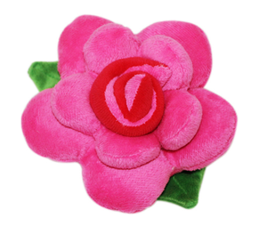 ingrosso fabbrica rosa fiore animale domestico giocattoli di peluche cane tiro giocattoli da compagnia giocattoli squeaker - Product Image 2