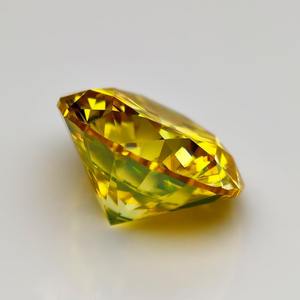 Piedra de Moissanita de Color Amarillo, Corte Redondo, 0.5-5.0ct, VVS1, Diamantes de Moissanita Certificados con Certificado GRA, Pasan la Prueba del Detector de Diamantes - Product Image 6