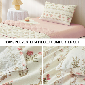 Ensemble de couette d'hiver pour la literie en gros <span class=keywords><strong>rose</strong></span>, ensemble de draps et de housse de couette - Product Image 2