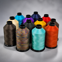 Fil à coudre en nylon 66, bien emballé, faible MOQ, plusieurs couleurs, vente en gros, 150D/2 210D/3, très demandé, pour sacs