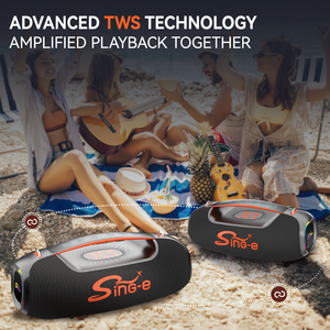 Enceinte portable professionnelle ZQS-X1 BT5.3, <span class=keywords><strong>son</strong></span> stéréo 60W avec basses profondes, étanche IPX pour extérieur et fêtes à domicile - Product Image 4