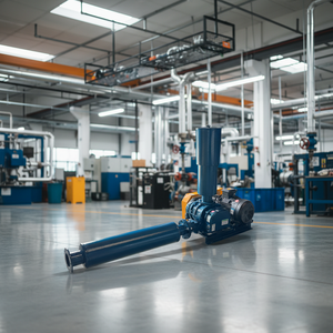 Souffleur à lobes triples haute pression pour l'aération des étangs piscicoles en aquaculture, 7,5 kW, faible bruit, aérateur, aspiration, souffleur à lobes triples - Product Image 1