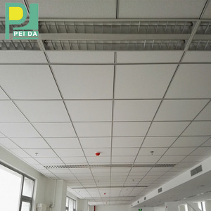 Tuiles de plafond acoustiques suspendues de fibre minérale d'épaisseur de RH80 60x60 20mm avec l'insonorisation - Product Image 3