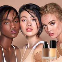 Fabricants chinois de cosmétiques sur mesure, meilleur fond de teint liquide matifiant imperméable pour peaux foncées, soin blanchissant des pores pour femmes