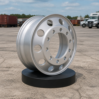 Ruedas de Acero Forjado sin Cámara para Camión, 22.5x9.00 PCD335, 10 Orificios, Q355B, DOT, TUV, para Semirremolque 12R22.5, Uso Pesado, Howo, Nuevas