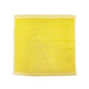 Toalla de mano cuadrada amarilla para niños, 33x33cm, suave, absorbente, agradable para la piel, con gancho para guardería - Product Image 5