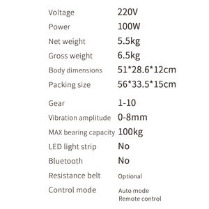 Machine de vibration corporelle professionnelle pour l'entraînement sportif, la réadaptation et une dépense énergétique efficace - Product Image 6