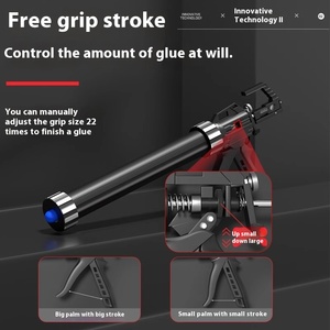 EXPLOIT Outil de colle de beauté structurelle pour mastic souple avec <span class=keywords><strong>pistolet</strong></span> à colle en verre à économie d'effort Poignée de calfeutrage manuelle - Product Image 3