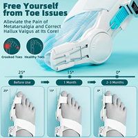 Correcteur d'hallux valgus pour femmes et hommes, orthopédique, antidérapant, séparateurs d'orteils, attelle ajustable et respirante