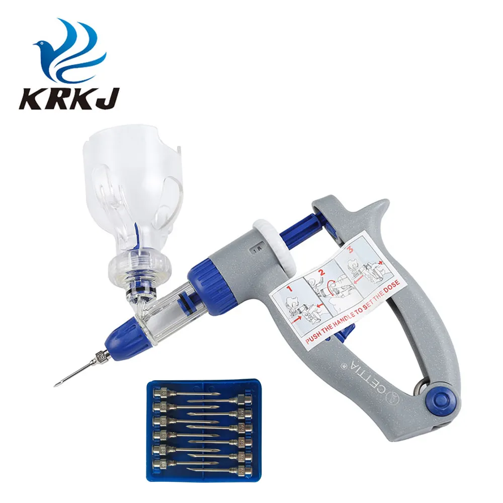 CETTIA KD130 cattle 6ml livestock automatic continuous nylon injection vaccination syringe gun 2ml jeringa veterinaria for pig