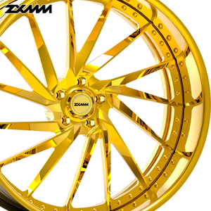 Alliage d'aluminium doré à lèvres profondes ZXMM pour roues forgées en alliage de voiture de tourisme 2 pièces 18 19 20 22 24 pouces roues - Product Image 5