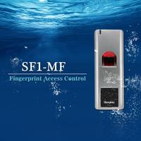 Lector de Control de Acceso RFID de Huellas Dactilares Metálico a Prueba de Agua IP66 de 13.56MHz MF, Controlador de Puerta Independiente con Salida Wiegand 26-44
