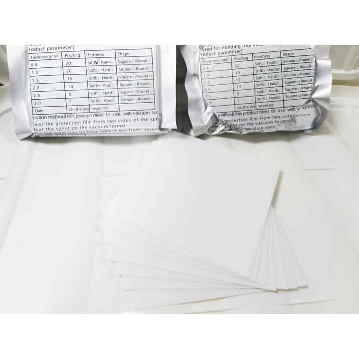 20 Sheets 1.0mm Dental Soft Splint - Thermoforming Material For Vacuum Forming Machine, 5" X 5" Sheets - View #9