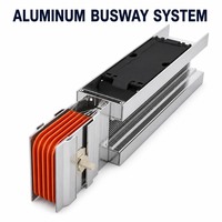 Barre omnibus compacte en cuivre encastrée, type sandwich, IP54, avec surveillance à distance et refroidissement par air pour installation industrielle intérieure