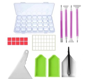 Bview Art 21Pieces 5D Diamonds Painting Tools and Accessories Kits With Diamond Embroidery Box